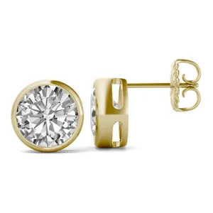 Round Brilliant Bezel Stud image, 