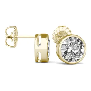 Round Brilliant Bezel Stud image, 