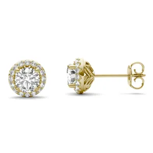 Round Hearts & Arrows Signature Halo Stud image, 