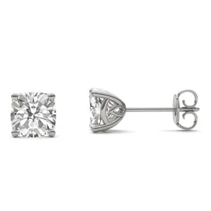 Cushion Hearts & Arrows Signature Basket Stud image, 