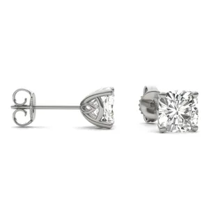 Cushion Hearts & Arrows Signature Basket Stud image, 