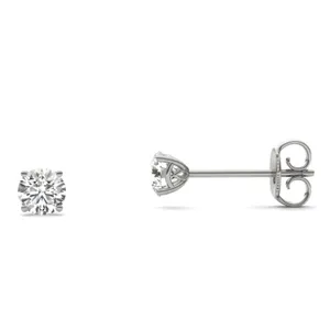 Round Brilliant Signature Basket Stud image, 