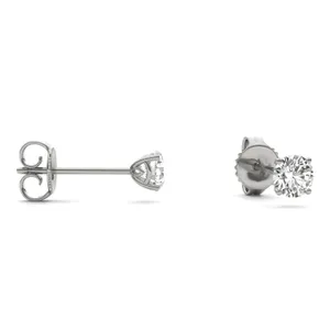 Round Brilliant Signature Basket Stud image, 