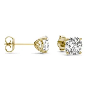 Round Brilliant Signature Basket Stud image, 