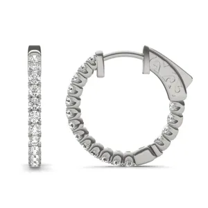 Inside Out Hoop Earrings (5/8 ct. tw.) image, 