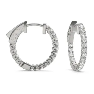 Inside Out Hoop Earrings (5/8 ct. tw.) image, 