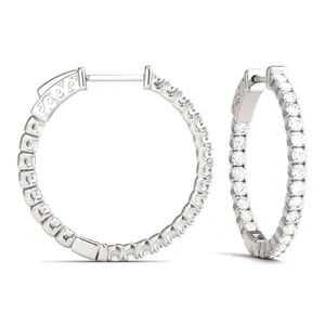 Inside Out Hoop Earrings (1 ct. tw. DEW) image, 