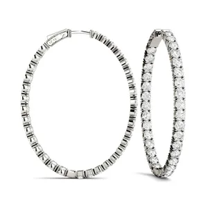 Ellipse Hoop Earrings image, 