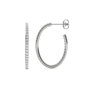 Airy Oval Hoop Earrings (5/8 ct. tw.) image, 