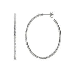 Airy Oval Hoop Earrings (1 1/2 ct. tw.) image, 