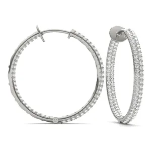 Stardust Two Row Hoop Earrings image, 