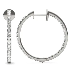 Tennis Hoop Earrings image, 