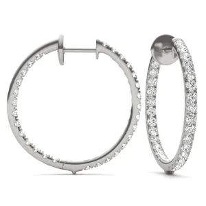 Tennis Hoop Earrings image, 