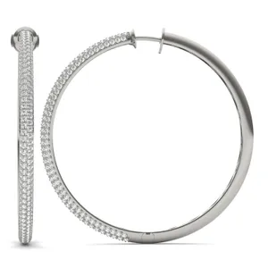 Supreme Pavé Hoop Earrings image, 