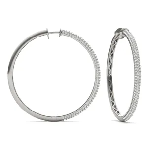 Supreme Pavé Hoop Earrings image, 