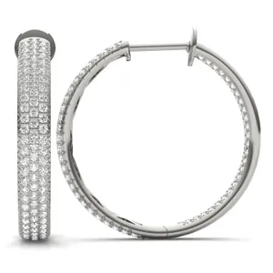 Stardust Three Row Hoop Earrings image, 