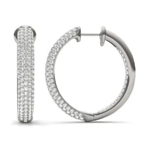 Pavé Tube Hoop Earrings (4 ct. tw.) image, 