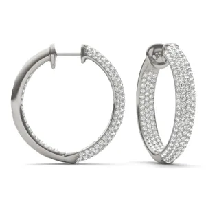 Pavé Tube Hoop Earrings (4 ct. tw.) image, 