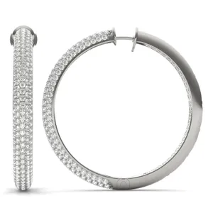 Pavé Tube Hoop Earrings (5 1/5 ct. tw.) image, 