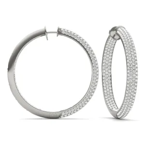 Pavé Tube Hoop Earrings (5 1/5 ct. tw.) image, 