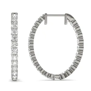 Eternity Hoop Earrings image, 