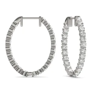 Eternity Hoop Earrings image, 