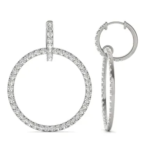 Infinite Hoop Drop Earrings image, 