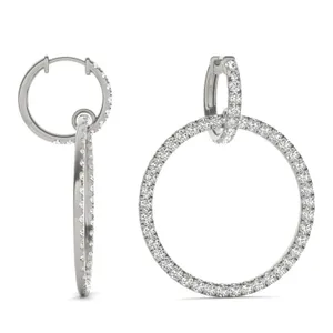 Infinite Hoop Drop Earrings image, 