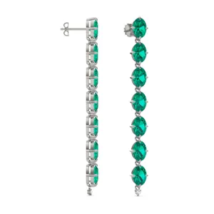 Emerald Lyon Drop Earrings image, 