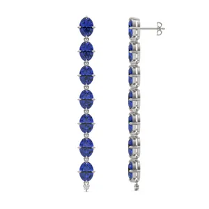 Sapphire Lyon Drop Earrings image, 