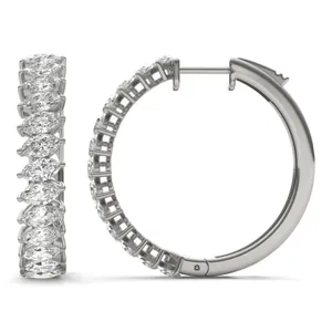 Asymmetrical Couture Hoop Earrings image, 