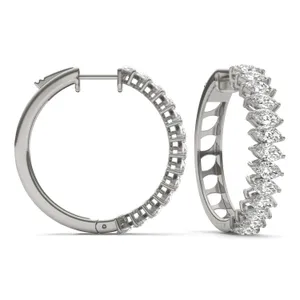 Asymmetrical Couture Hoop Earrings image, 
