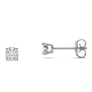 Round Brilliant Four-Prong Basket Stud image, 