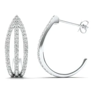 Triple Arc Hoop Earrings image, 