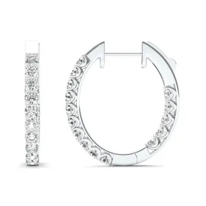 Bold Maddie Oval Hoop Earrings image, 
