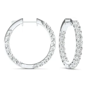 Bold Jenna Round Hoop Earrings image, 