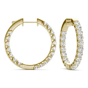 Bold Jenna Round Hoop Earrings image, 
