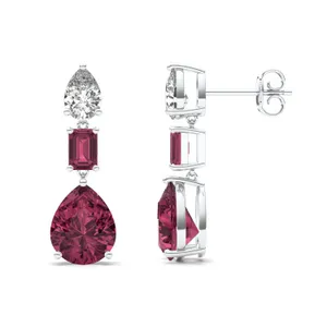Ruby Cascade Drop Earrings image, 