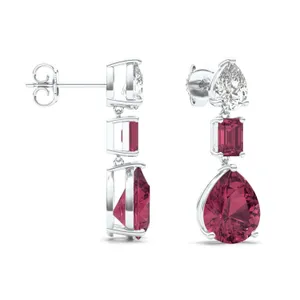 Ruby Cascade Drop Earrings image, 