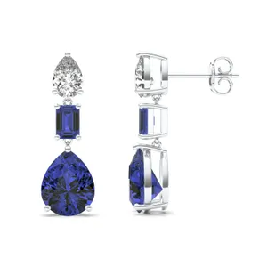 Sapphire Cascade Drop Earrings image, 