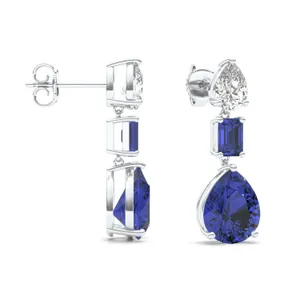 Sapphire Cascade Drop Earrings image, 