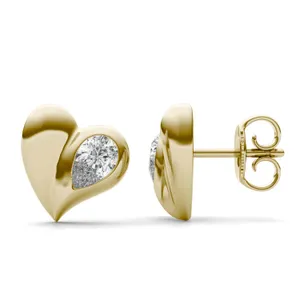 Perfect Pear Heart Studs image, 