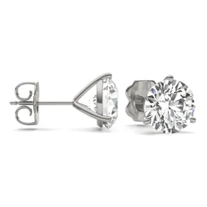 4.00 Ct. Tw. Dazzling Deal Three-Prong Martini Stud Earring image, 