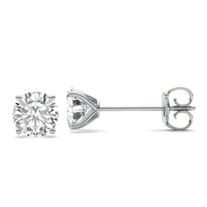 Round Four Prong Martini Stud Earrings image, Round Four Prong Martini Stud Earrings