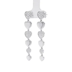 Starlight Heart Drop Earrings image, 