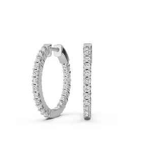 Inside Out Round Hoop Earrings image, 