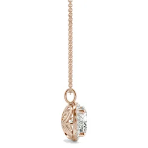 Single Bail Signature Halo Pendant image, 