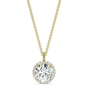 Single Bail Signature Halo Pendant image, 
