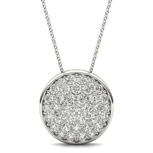 Signature Pavé Circle Pendant image, Signature Pavé Circle Pendant
