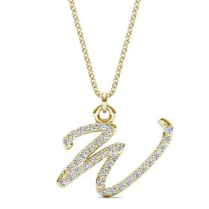 Script Initial W Pendant image, Script Initial W Pendant